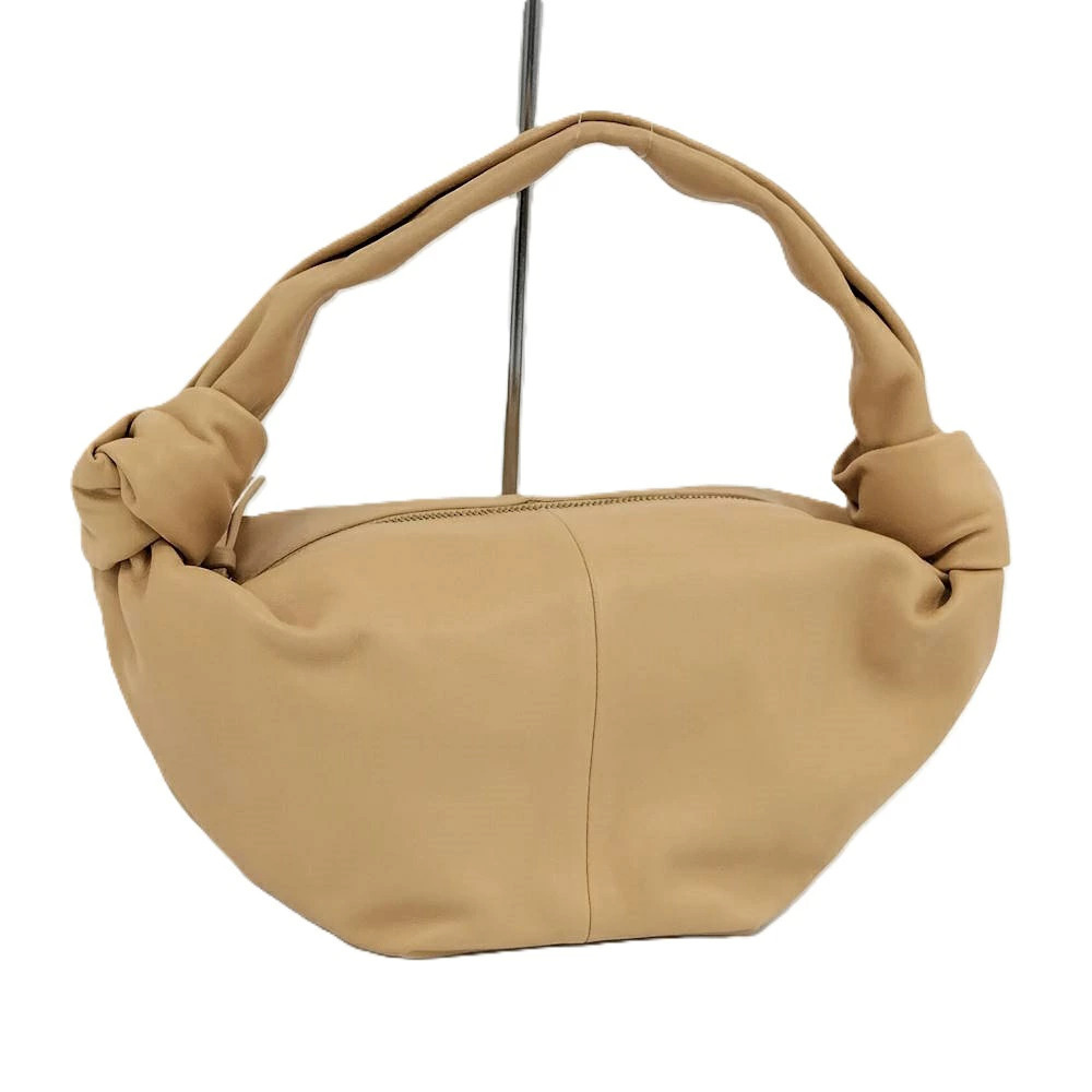 Bottega Veneta Double Knot Handbag Leather Beige